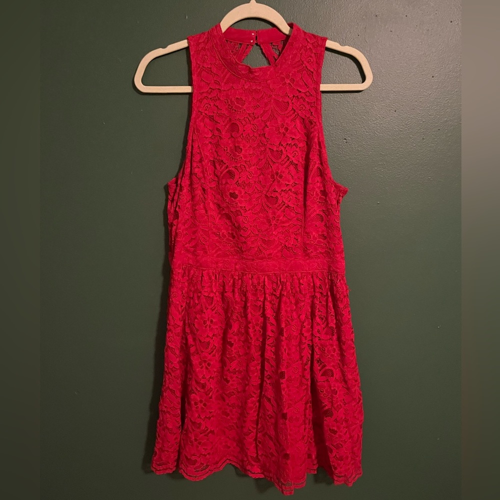 Red Lace Hollister Dress